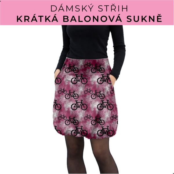 Dámský střih - balonová krátká sukně
