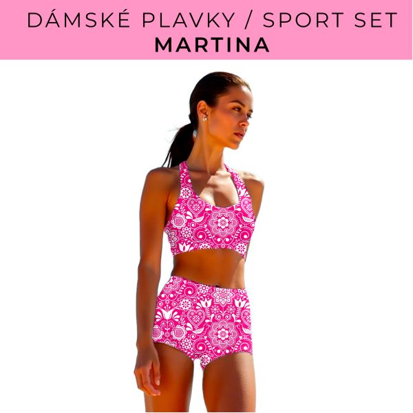 Dámský střih - plavky / sportovní set Martina
