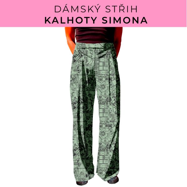 Dámský střih - kalhoty Simona