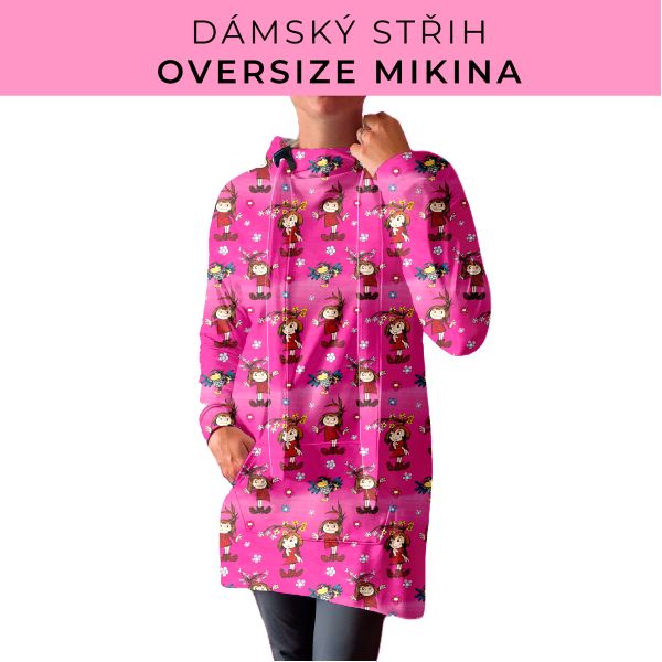 DÁMSKÝ střih - Oversize mikina