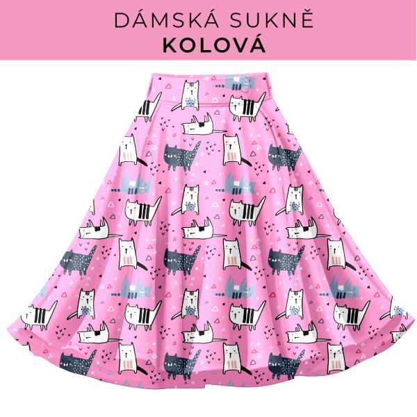 DÁMSKÝ střih - Kolová sukně