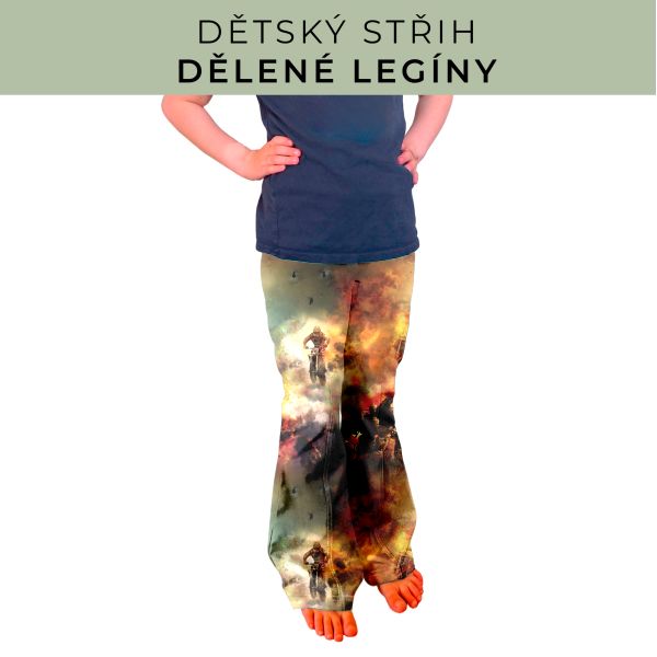 Dětský střih - Dělené legíny