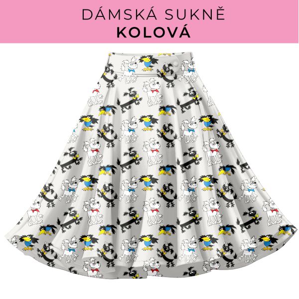 DÁMSKÝ střih - Kolová sukně