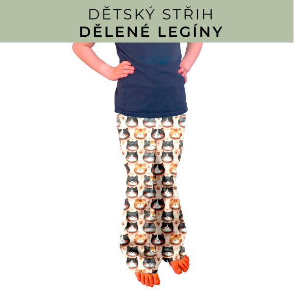 Dětský střih - Dělené legíny