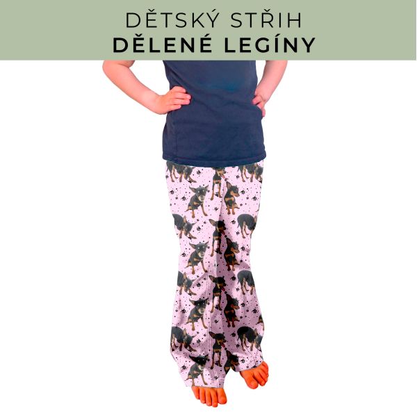 Dětský střih - Dělené legíny