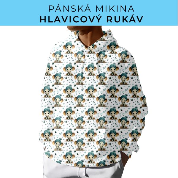PÁNSKÝ střih - mikina s kapucí