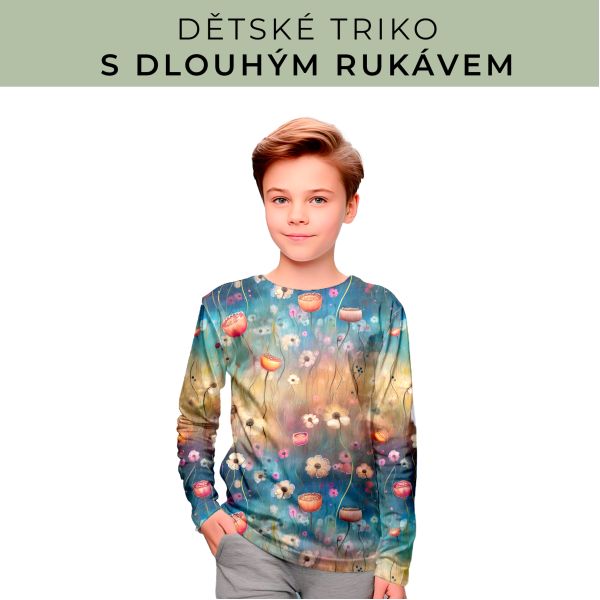 DĚTSKÝ střih - triko dlouhý rukáv