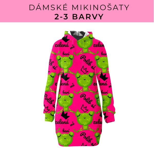 DÁMSKÝ střih - Mikinošaty 2-3 barvy
