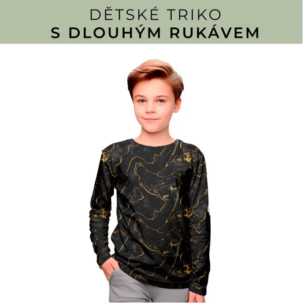 DĚTSKÝ střih - triko dlouhý rukáv