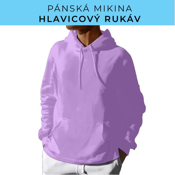 PÁNSKÝ střih - mikina s kapucí