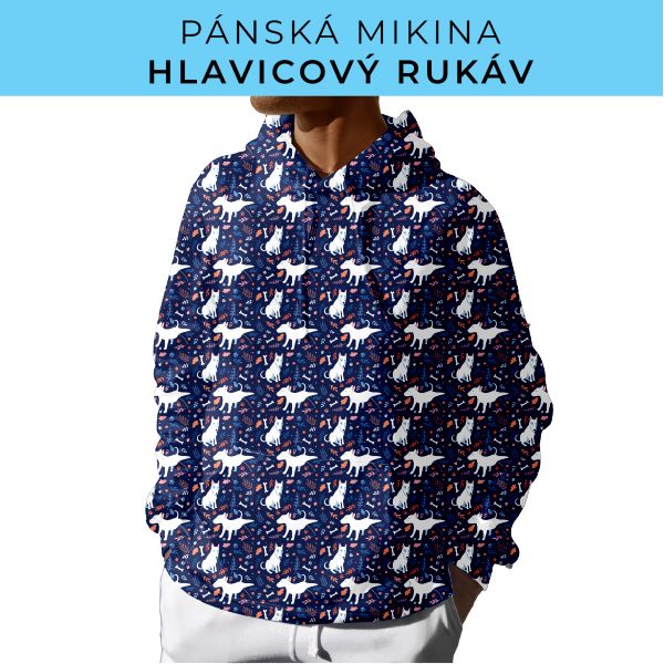 PÁNSKÝ střih - mikina s kapucí