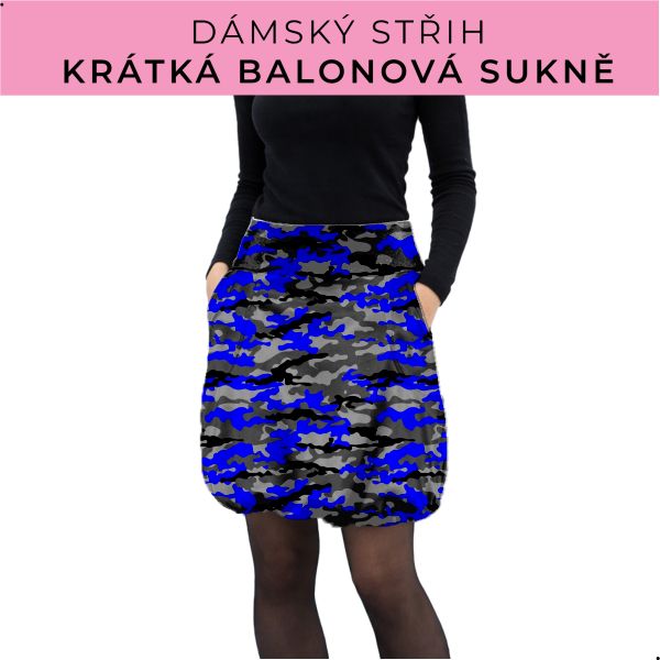 Dámský střih - balonová krátká sukně