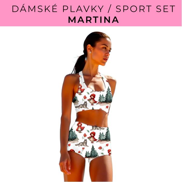 Dámský střih - plavky / sportovní set Martina