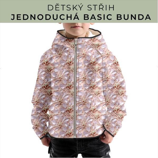 Dětský střih - jednoduchá dětská BASIC  bunda