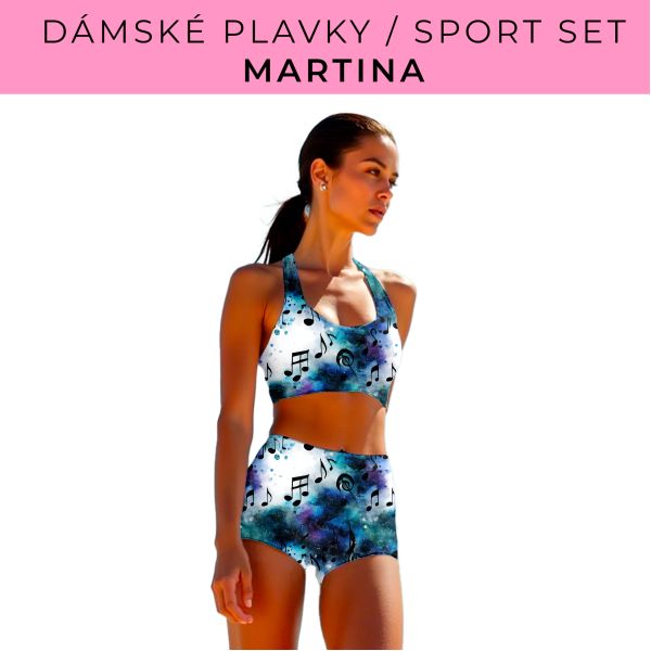 Dámský střih - plavky / sportovní set Martina
