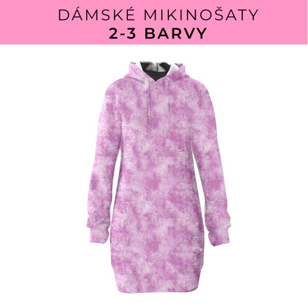 DÁMSKÝ střih - Mikinošaty 2-3 barvy