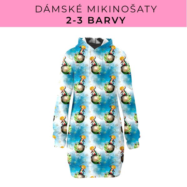 DÁMSKÝ střih - Mikinošaty 2-3 barvy