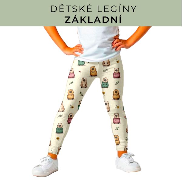 DĚTSKÝ střih - legíny základní
