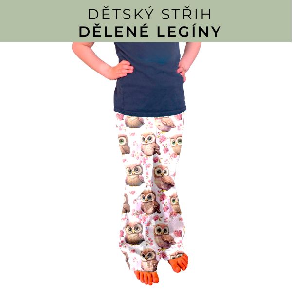 Dětský střih - Dělené legíny