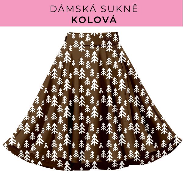 DÁMSKÝ střih - Kolová sukně
