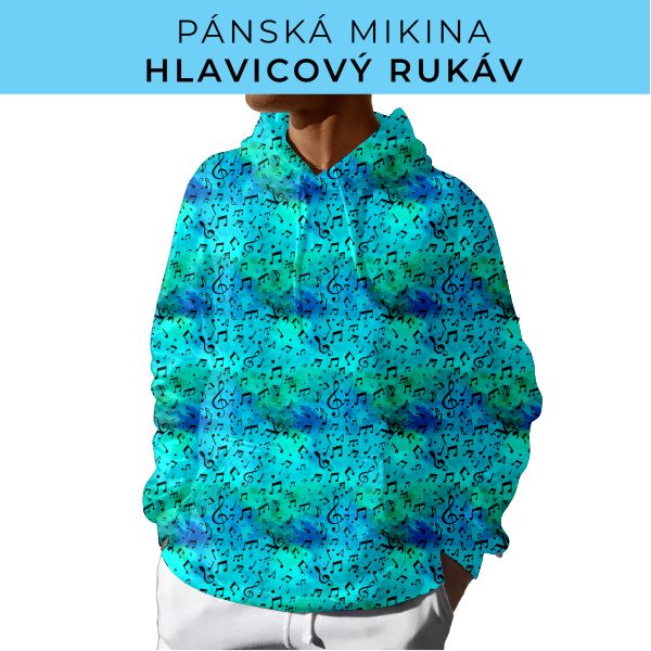 PÁNSKÝ střih - mikina s kapucí
