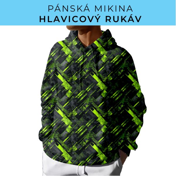 PÁNSKÝ střih - mikina s kapucí