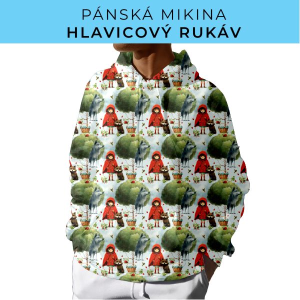 PÁNSKÝ střih - mikina s kapucí
