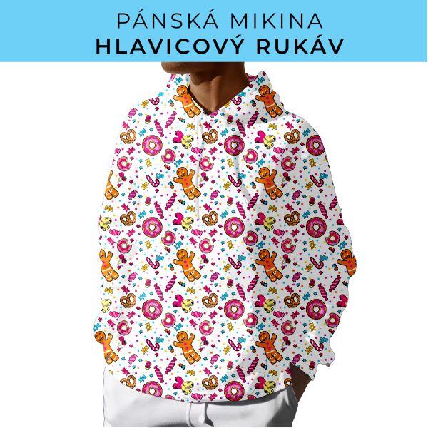 PÁNSKÝ střih - mikina s kapucí