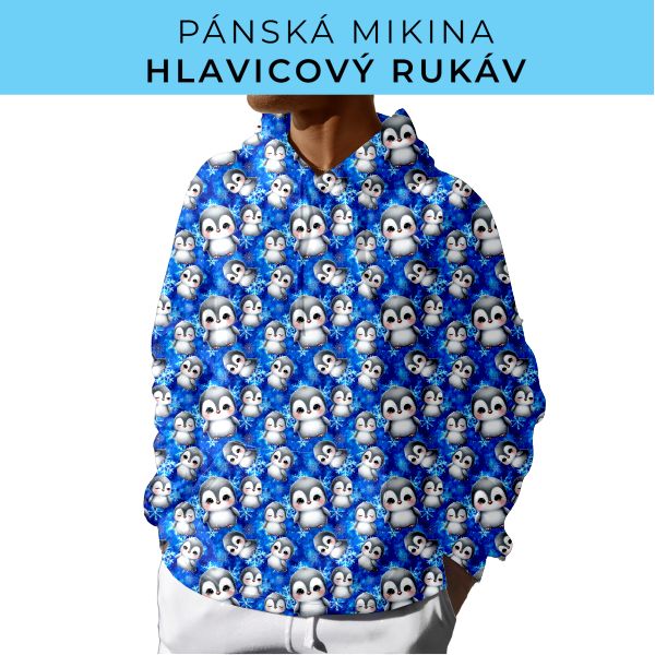 PÁNSKÝ střih - mikina s kapucí