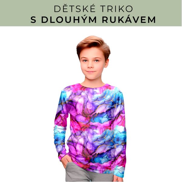 DĚTSKÝ střih - triko dlouhý rukáv