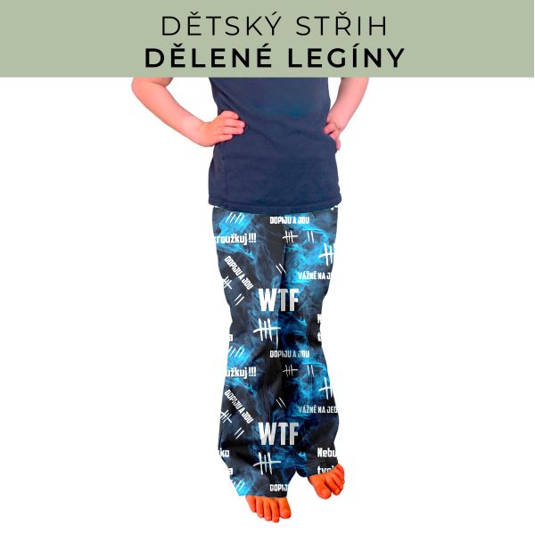 Dětský střih - Dělené legíny