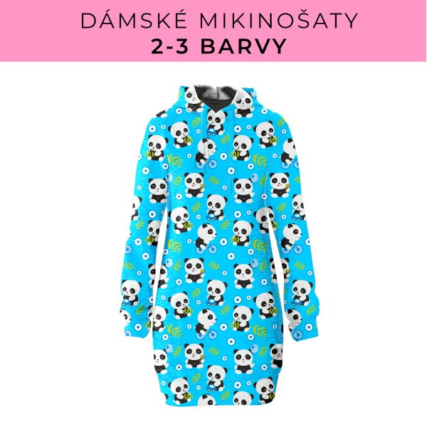 DÁMSKÝ střih - Mikinošaty 2-3 barvy