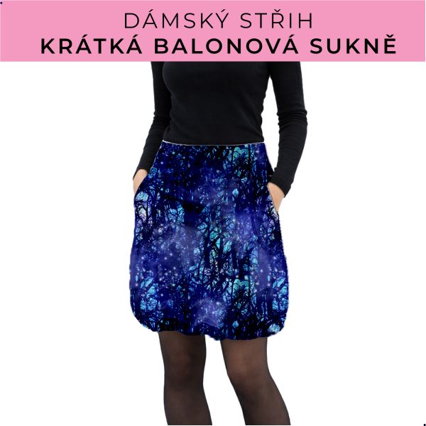 Dámský střih - balonová krátká sukně
