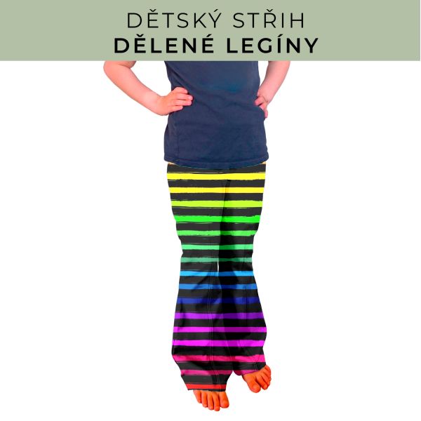 Dětský střih - Dělené legíny
