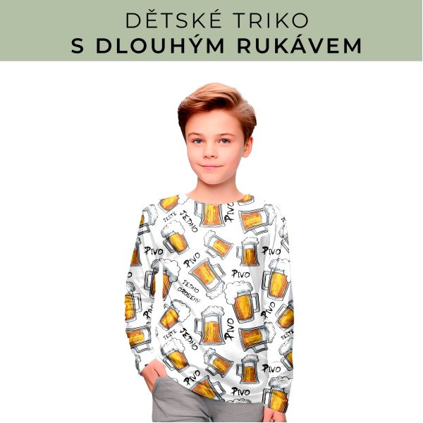 DĚTSKÝ střih - triko dlouhý rukáv