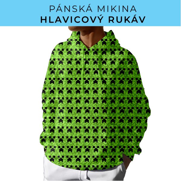 PÁNSKÝ střih - mikina s kapucí