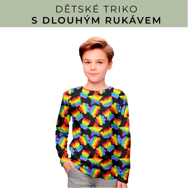 DĚTSKÝ střih - triko dlouhý rukáv