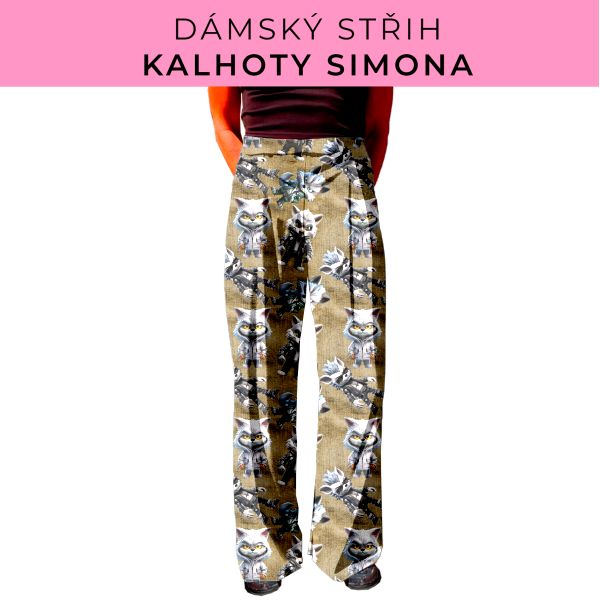 Dámský střih - kalhoty Simona
