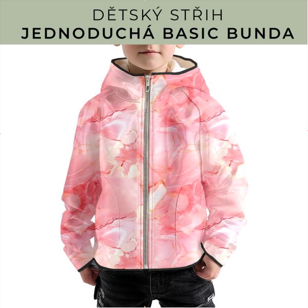 Dětský střih - jednoduchá dětská BASIC  bunda