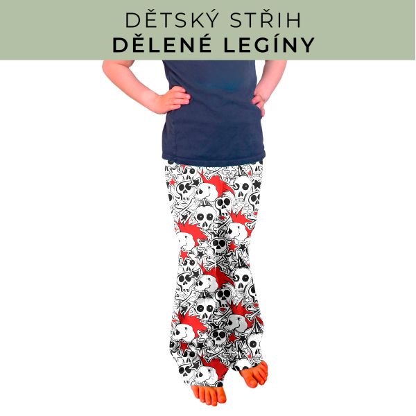 Dětský střih - Dělené legíny