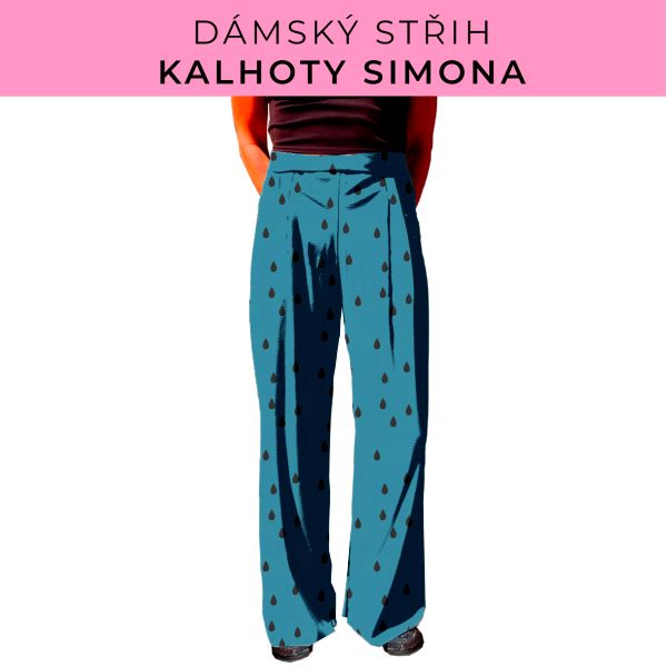 Dámský střih - kalhoty Simona