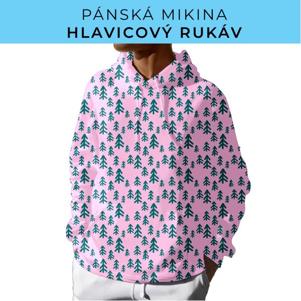 PÁNSKÝ střih - mikina s kapucí