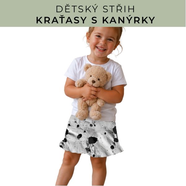 Dětský střih - Kraťásky s kanýrkem