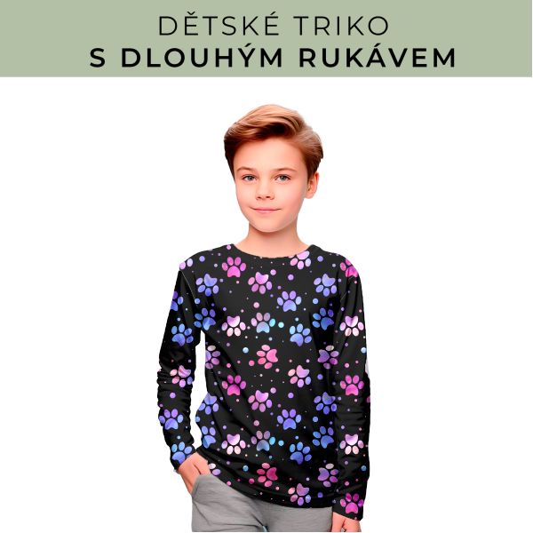 DĚTSKÝ střih - triko dlouhý rukáv