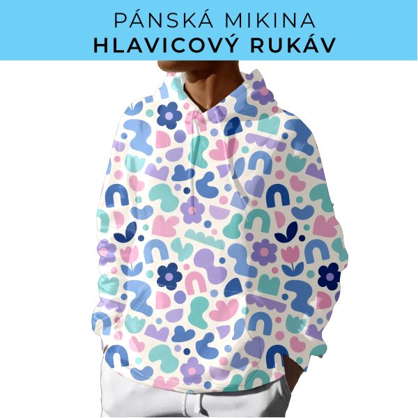 PÁNSKÝ střih - mikina s kapucí