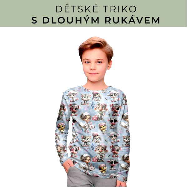 DĚTSKÝ střih - triko dlouhý rukáv