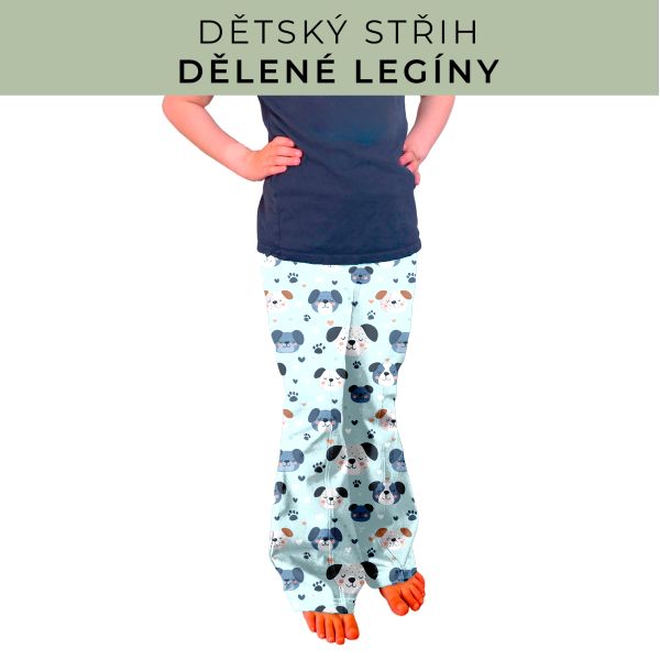 Dětský střih - Dělené legíny