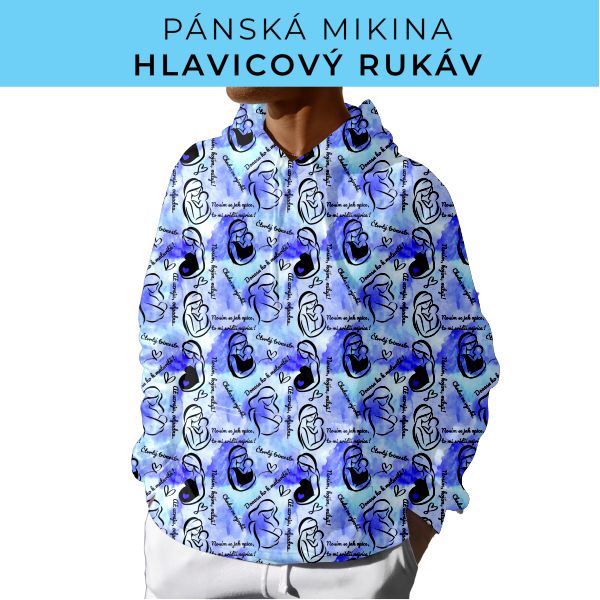 PÁNSKÝ střih - mikina s kapucí