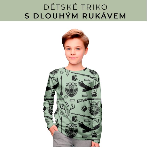 DĚTSKÝ střih - triko dlouhý rukáv