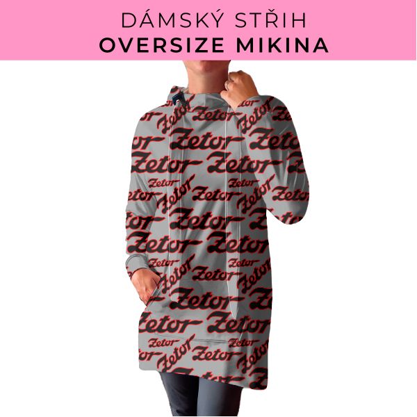 DÁMSKÝ střih - Oversize mikina